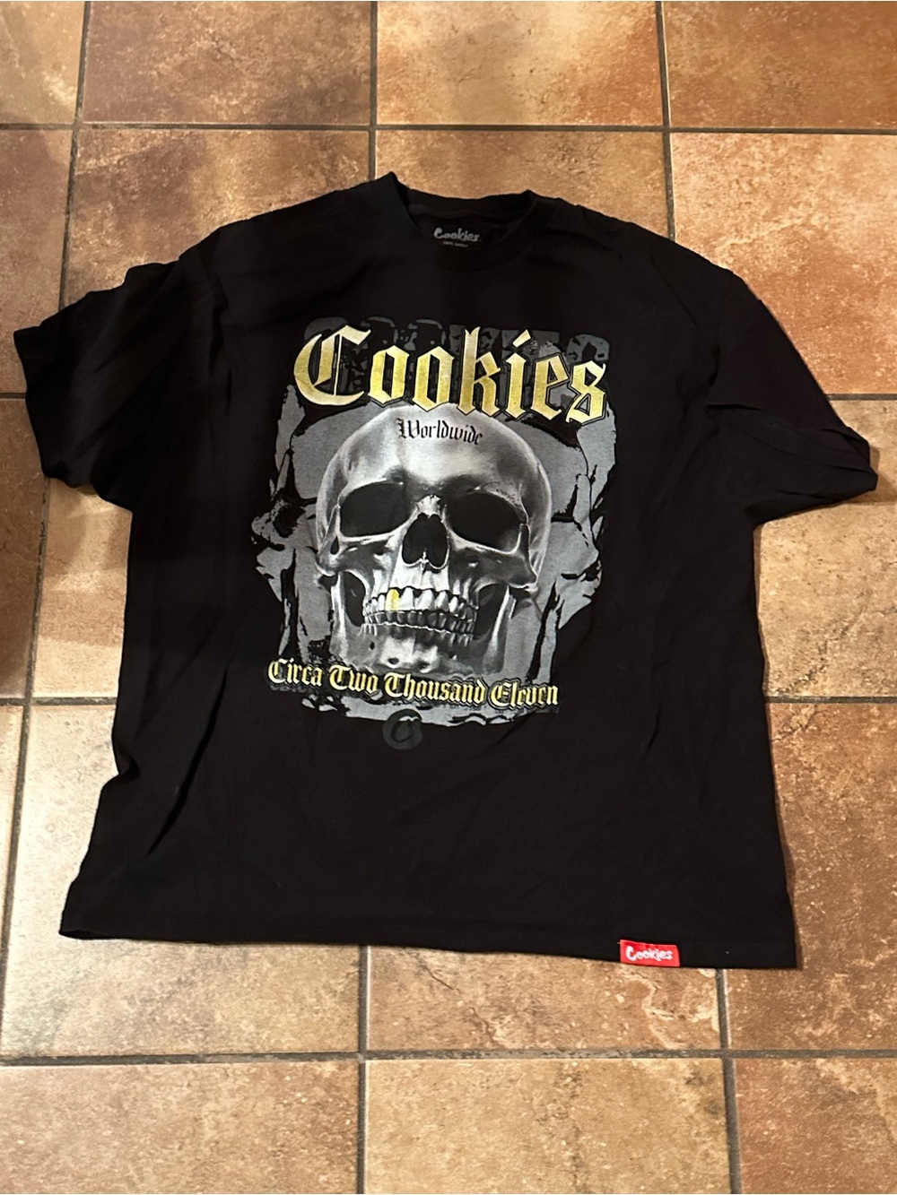 Cookies Black Short-Sleeve Skull Graphic Tee